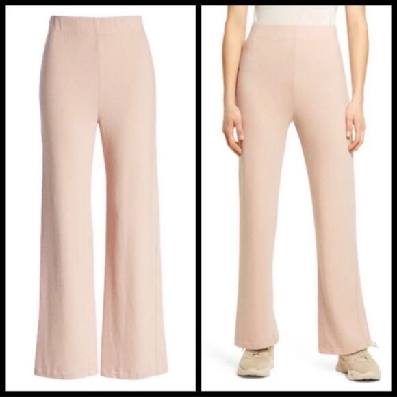 Reformation Cirrus Crop Straight Leg Knit Pants Size XL - Picture 3 of 10